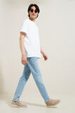 Straight, gebleekte jeans, 3 lengtes