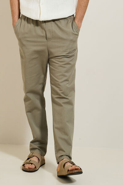 Pantalon jogger contenant du lin