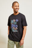 T-shirt aangebrachte good vibes-print