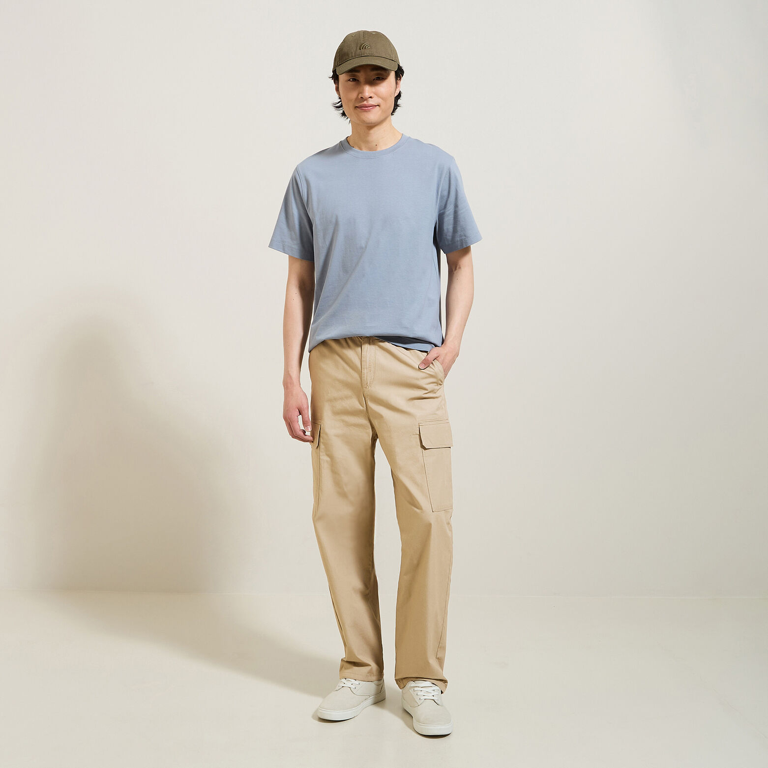 Pantalon cargo matière technique