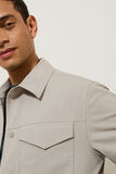 Blouson court col chemise