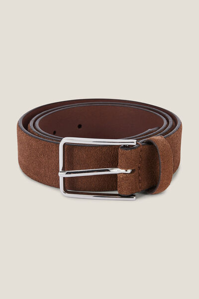 Ceinture en cuir suède