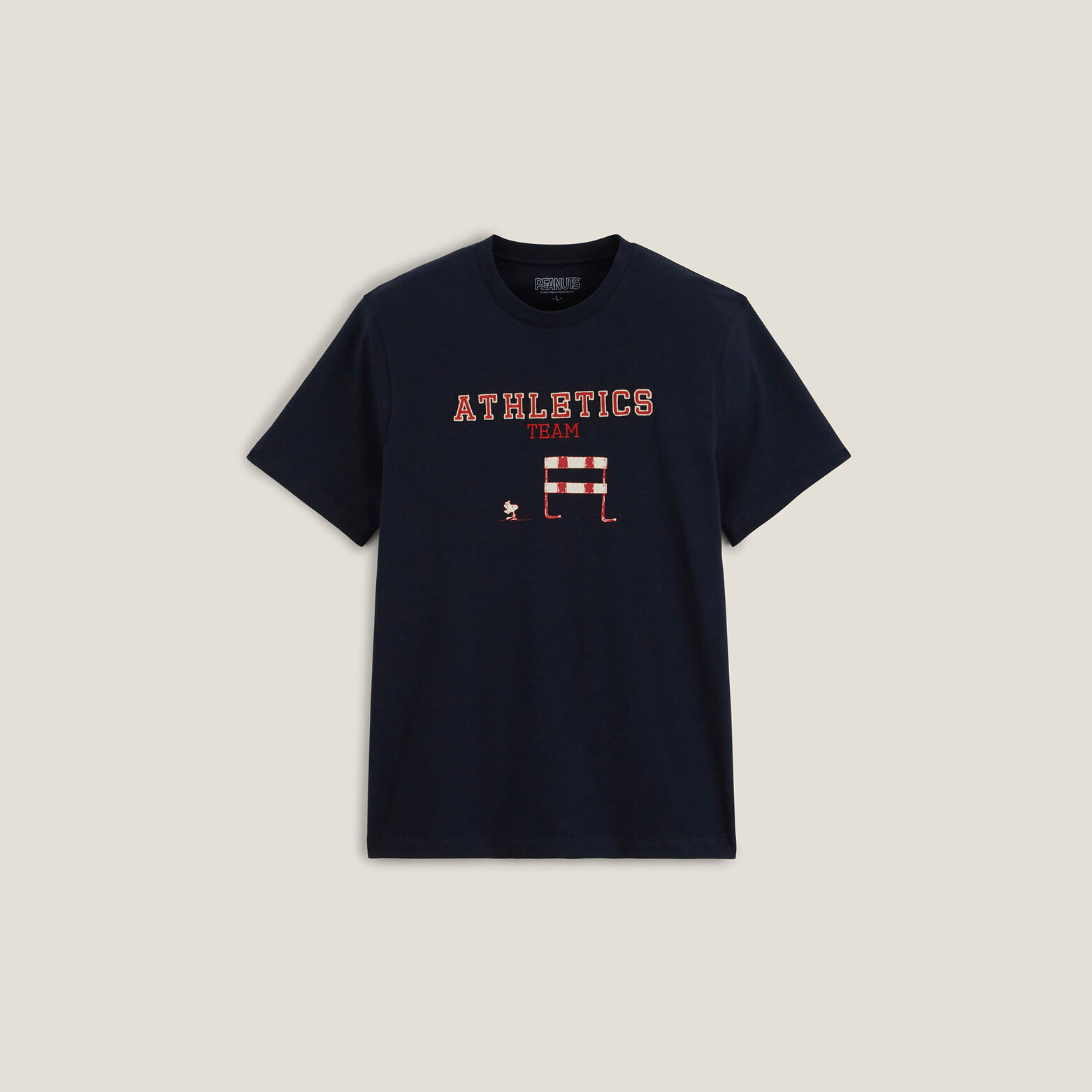 T-shirt met Athletics Team-print, Peanuts-licentie