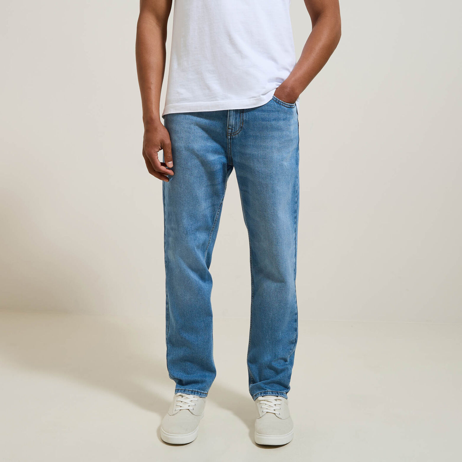 Jean tapered slim 3 longueurs