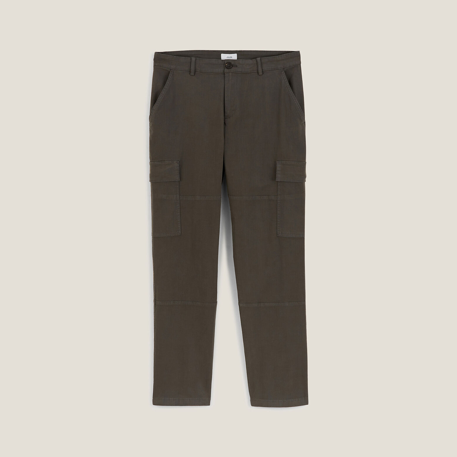 Pantalon cargo droit uni