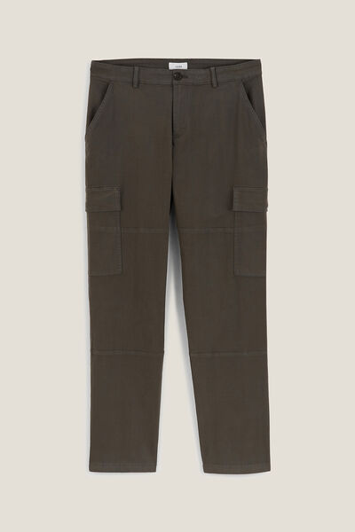 Pantalon cargo droit uni