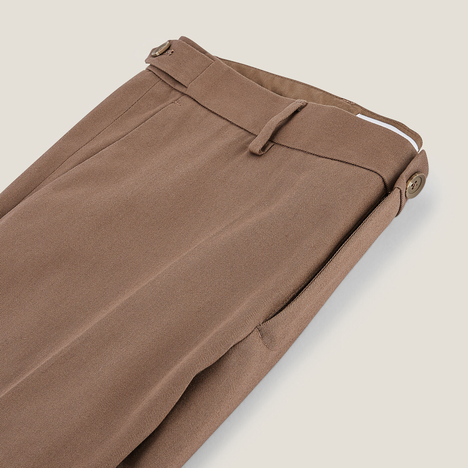 Pantalon regular en twill