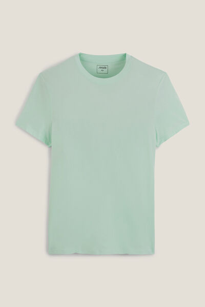 Basic, katoenen T-shirt met ronde hals