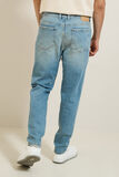 Washed tapered jeans