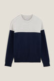 Pull col rond colorblock