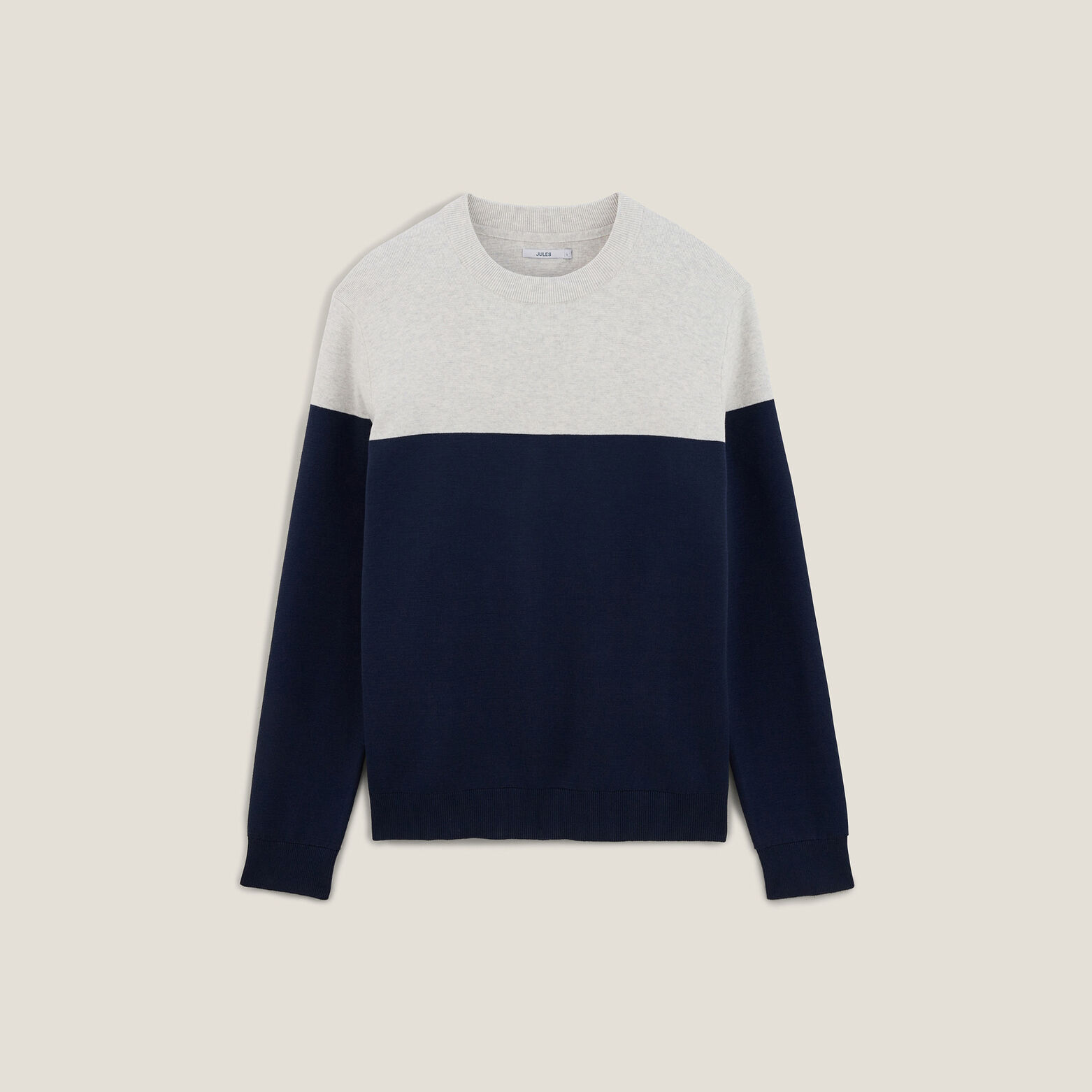 Pull col rond colorblock