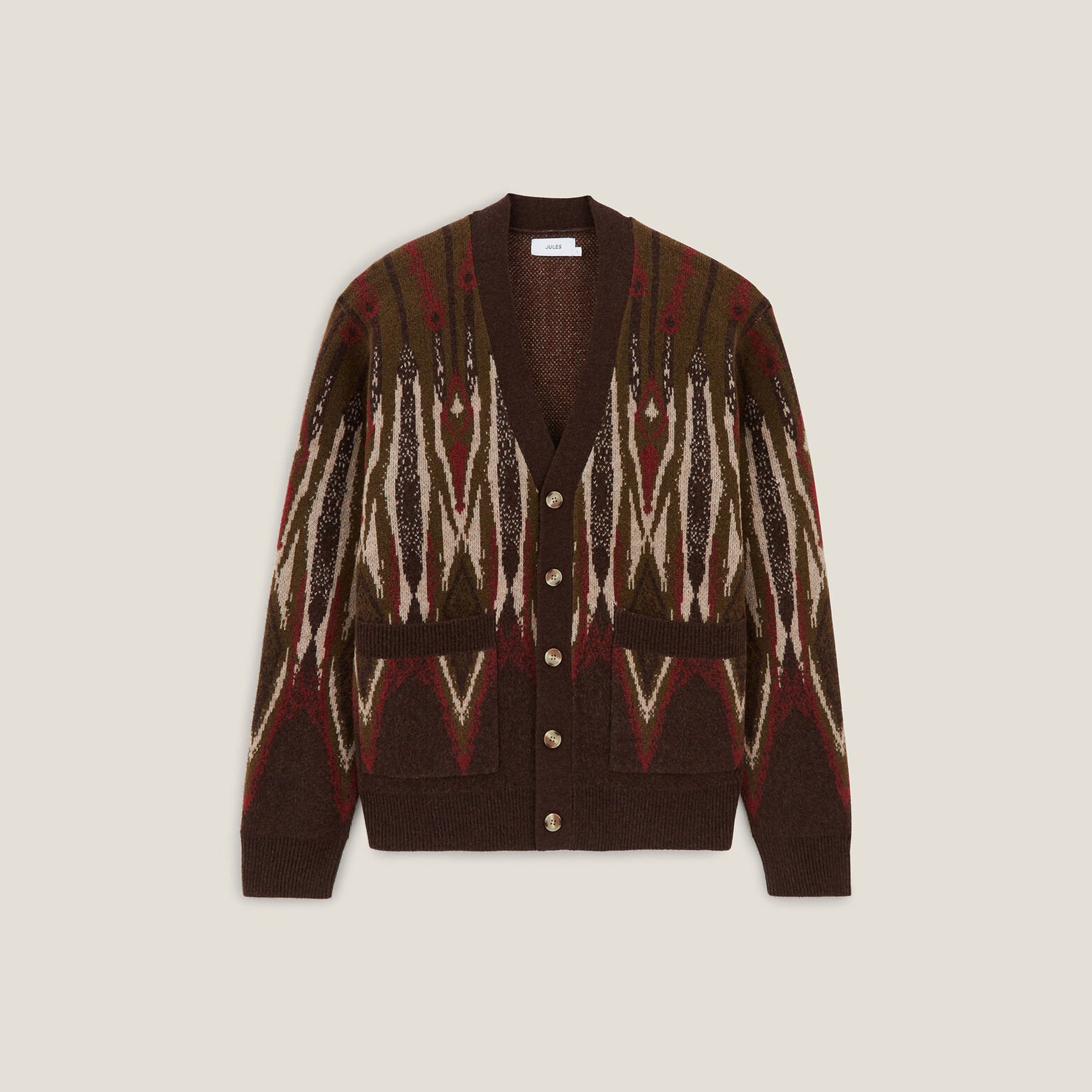 Gilet cardigan jacquard