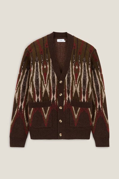 Gilet cardigan jacquard