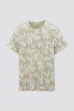 T-shirt met bladprint 