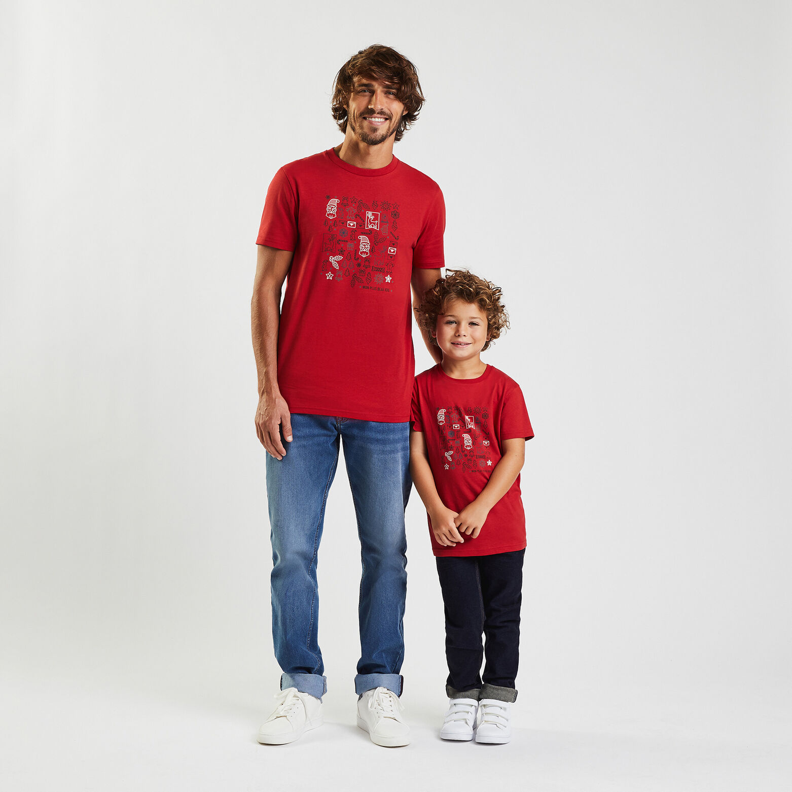 Kinder-t-shirt met kerstprint