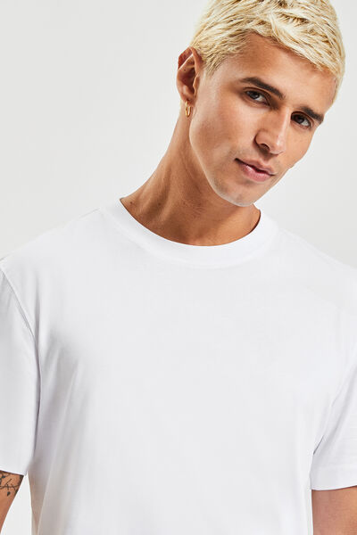 T shirt en lin homme col rond - blanc cassé - fabriqué en france