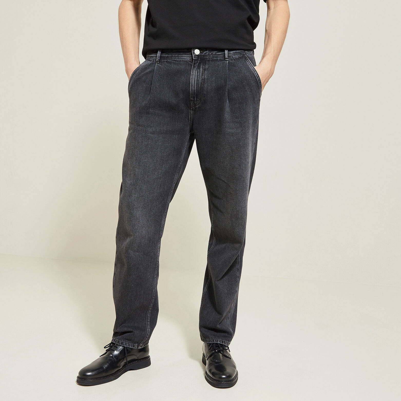 Geplooide loose-fit jeans