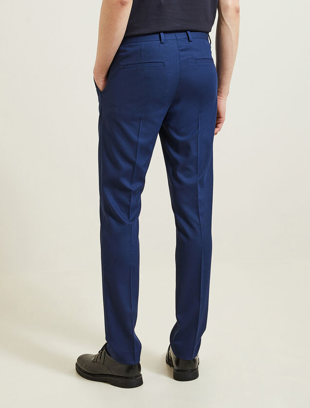 Pantalon de costume slim bi-ton