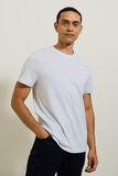 Basic, katoenen T-shirt met ronde hals