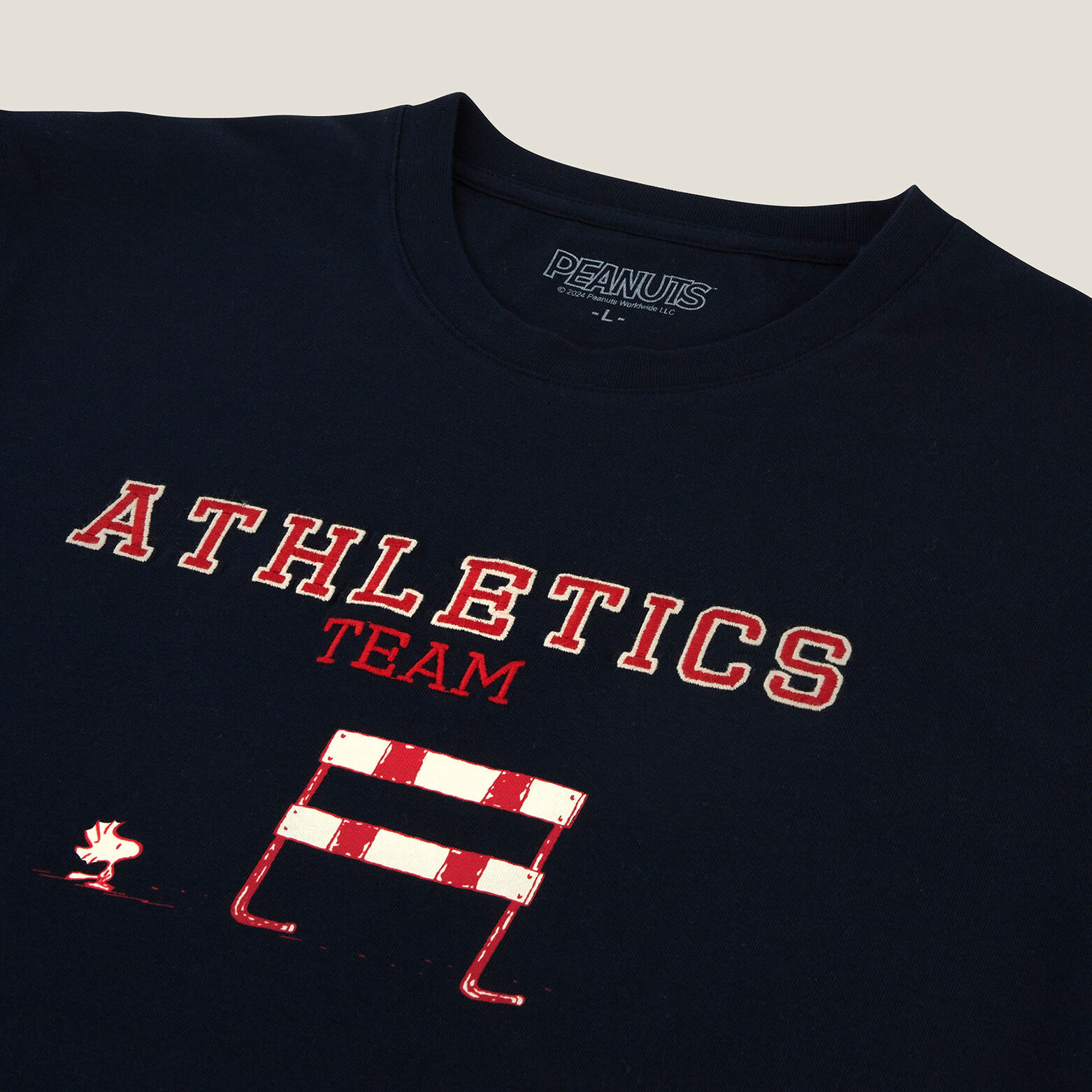 T-shirt met Athletics Team-print, Peanuts-licentie