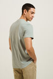 Slim T-shirt met Tunesische kraag