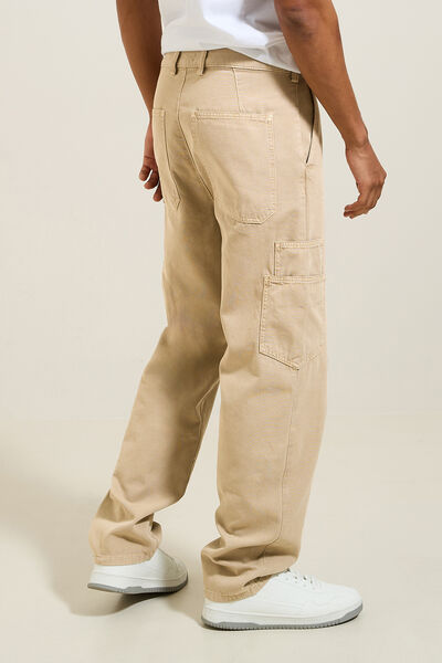 Pantalon large coton