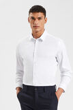 Chemise slim sans repassage imprimé micro géo