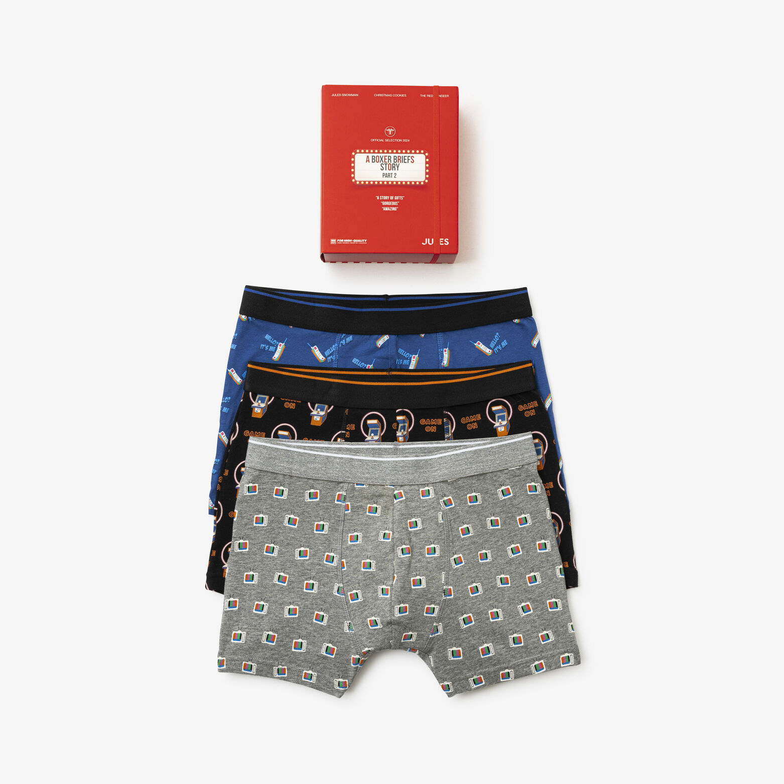 Coffret 3 boxers fantaisies