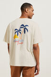 Relax T-shirt met print op voor-en achterkant