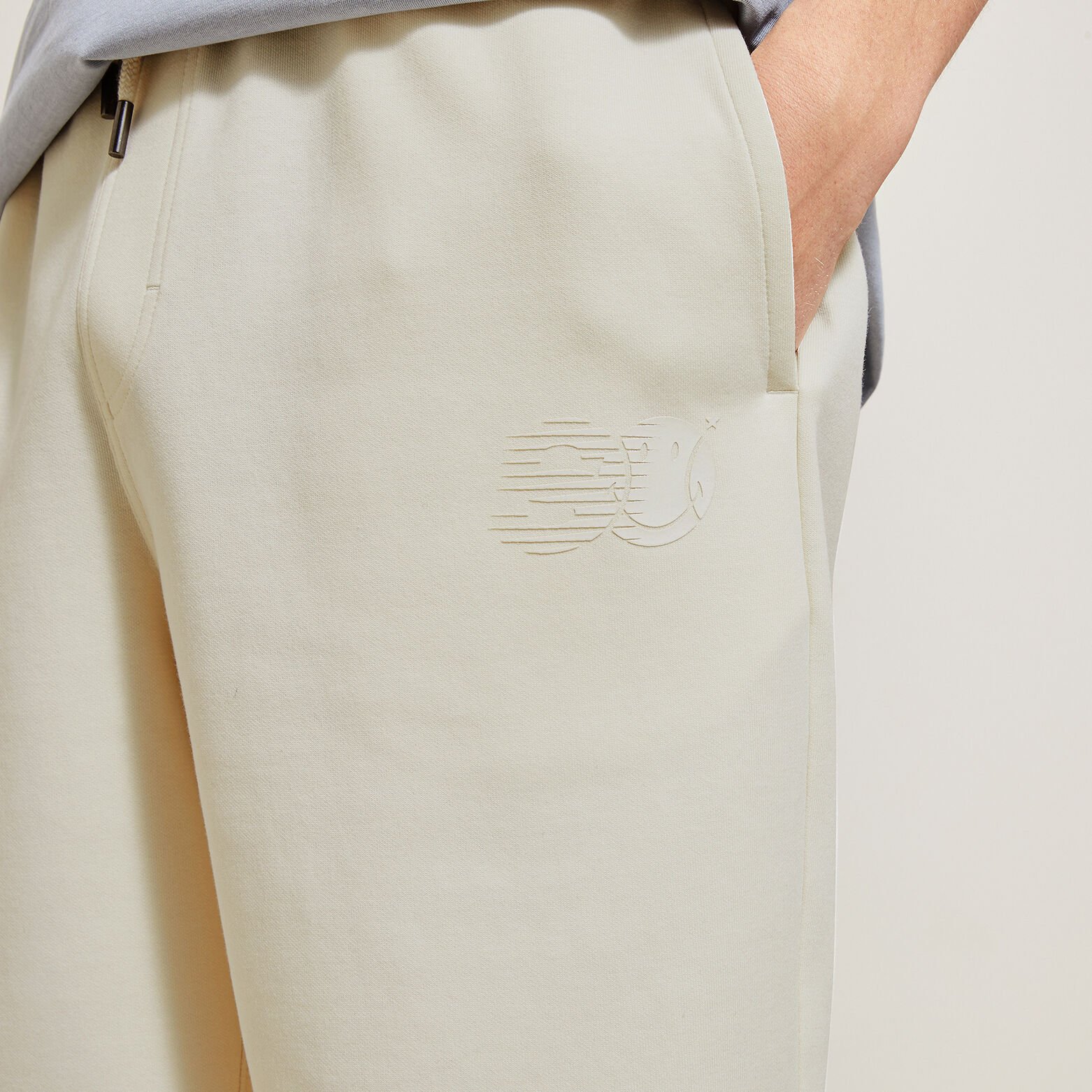 Korte broek in fleece, Smiley-licentie