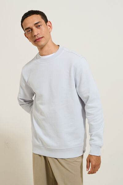 Sweat col rond uni