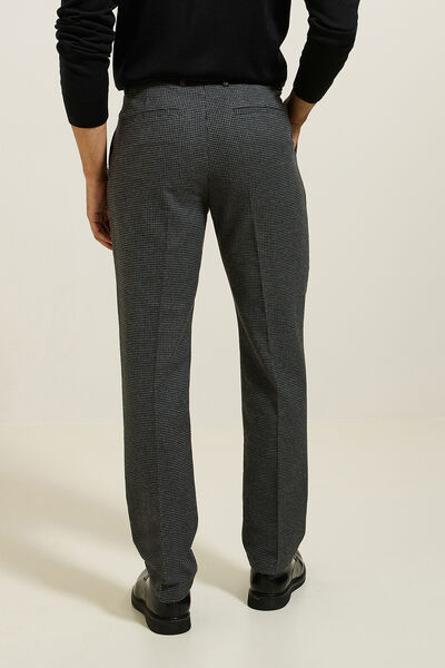 Pantalon regular motif pied de puce