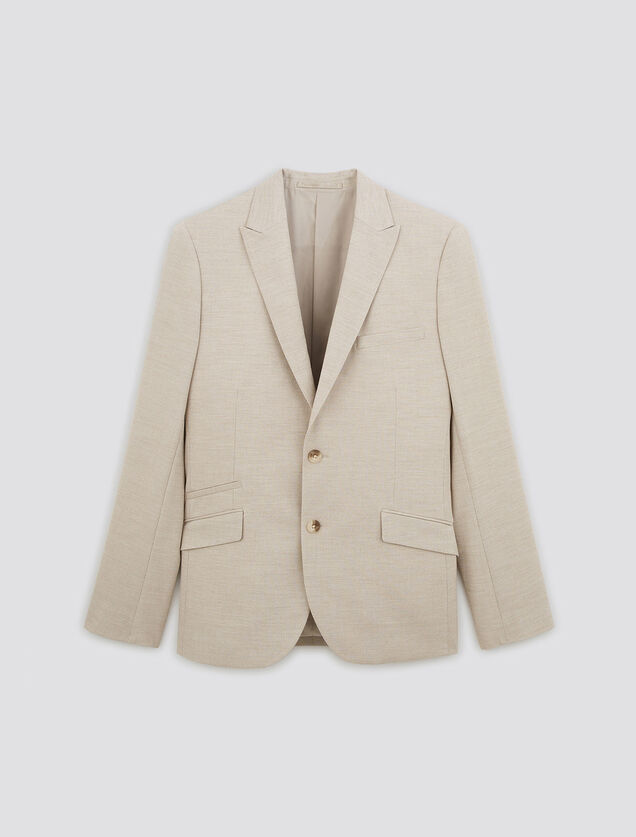 Veste de costume slim armurée