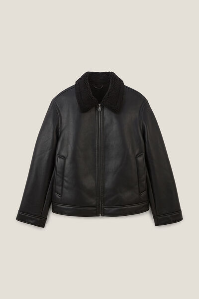 Blouson bombardier en sherpa