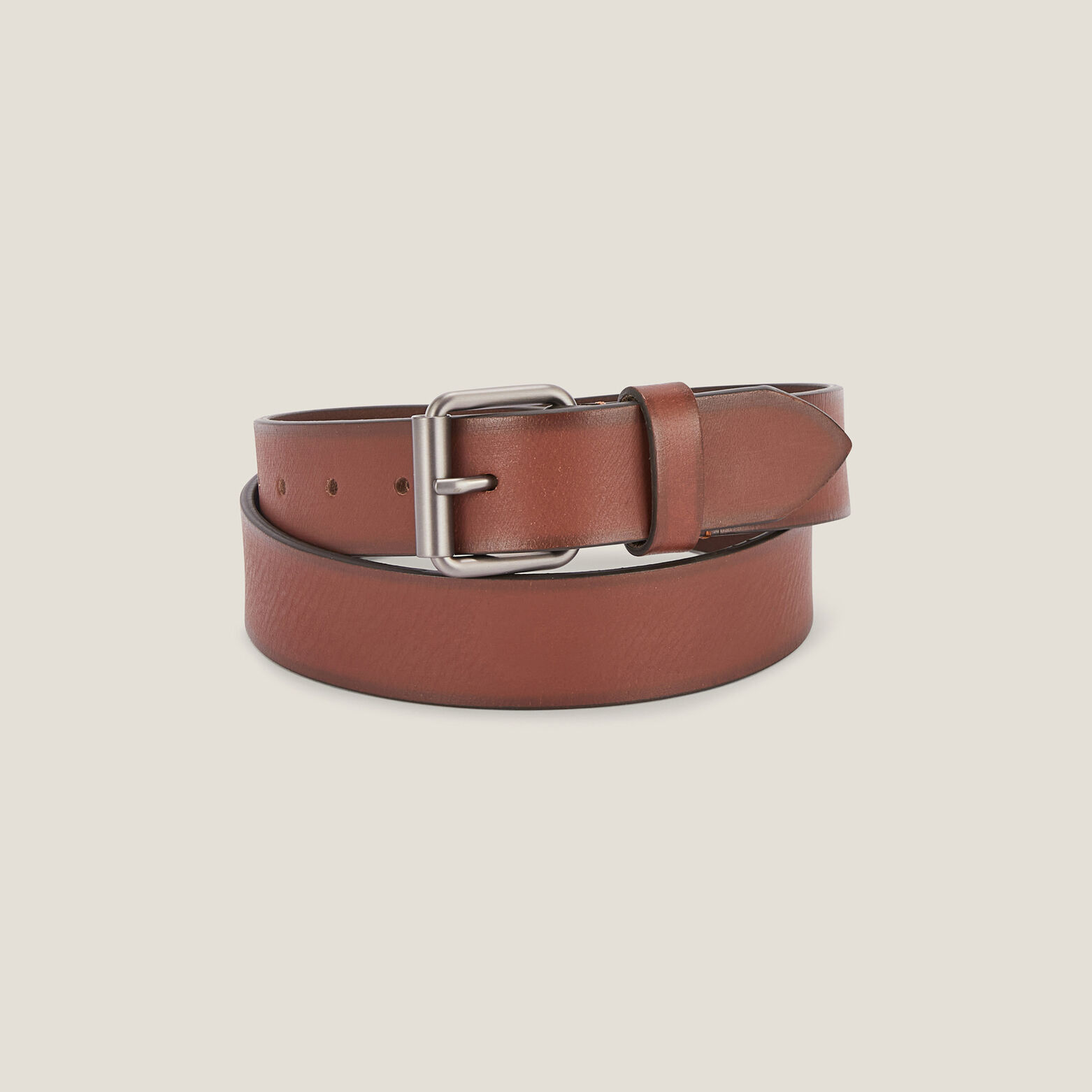 Ceinture large en cuir