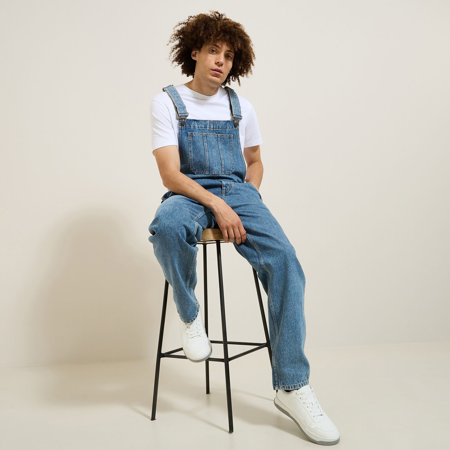 Overall in denim