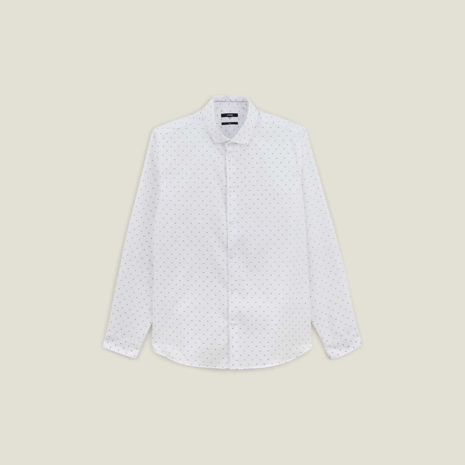 Chemise en coton imprimée sans repassage