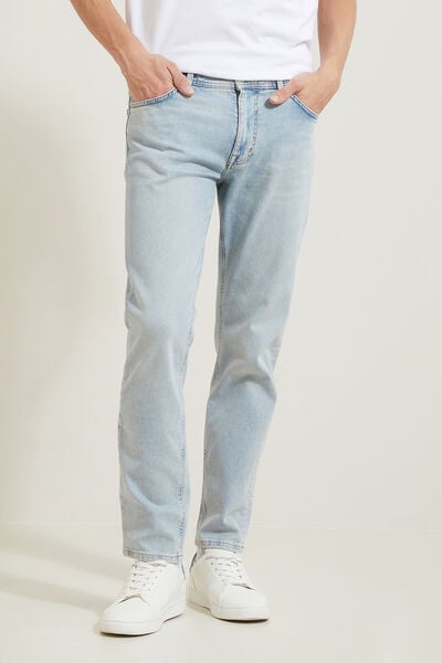 Jean straight 3 longueurs en coton recyclé