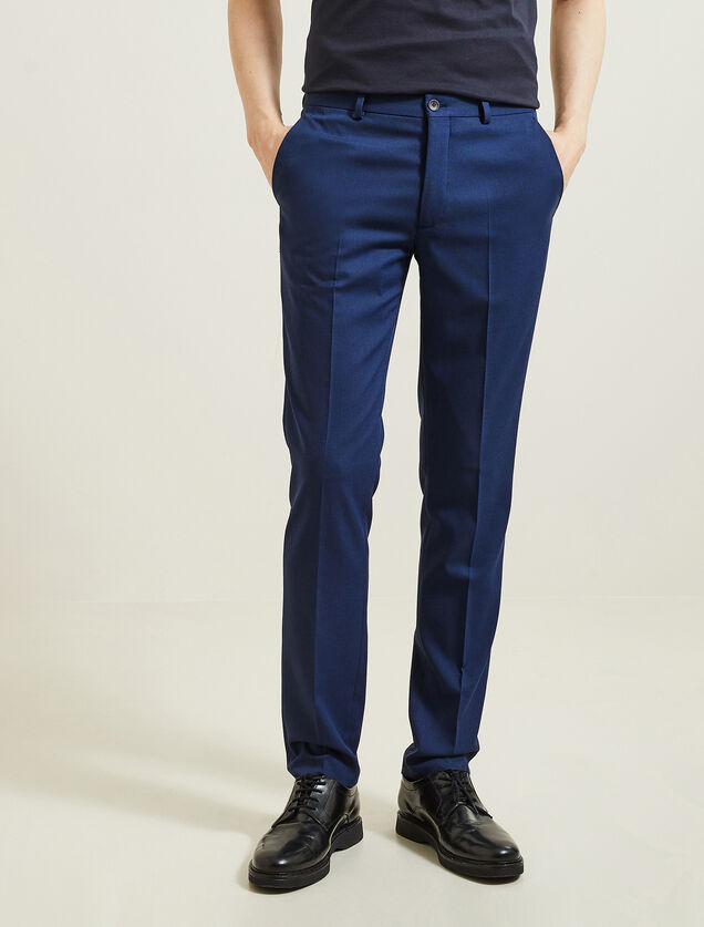 Pantalon de costume slim bi-ton