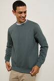 Effen sweater met ronde hals