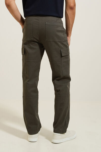 Pantalon cargo droit uni