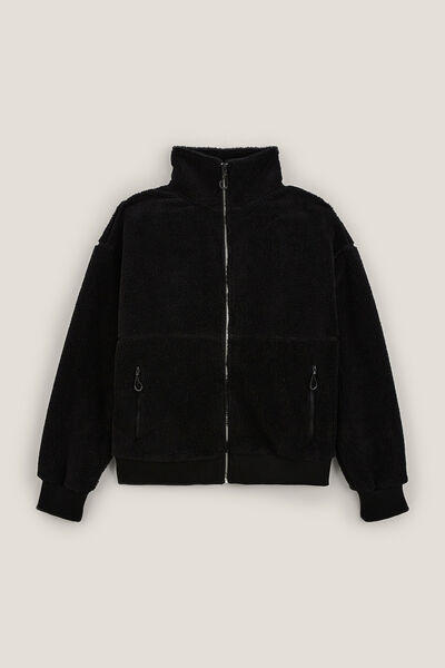 Veste zippée en sherpa