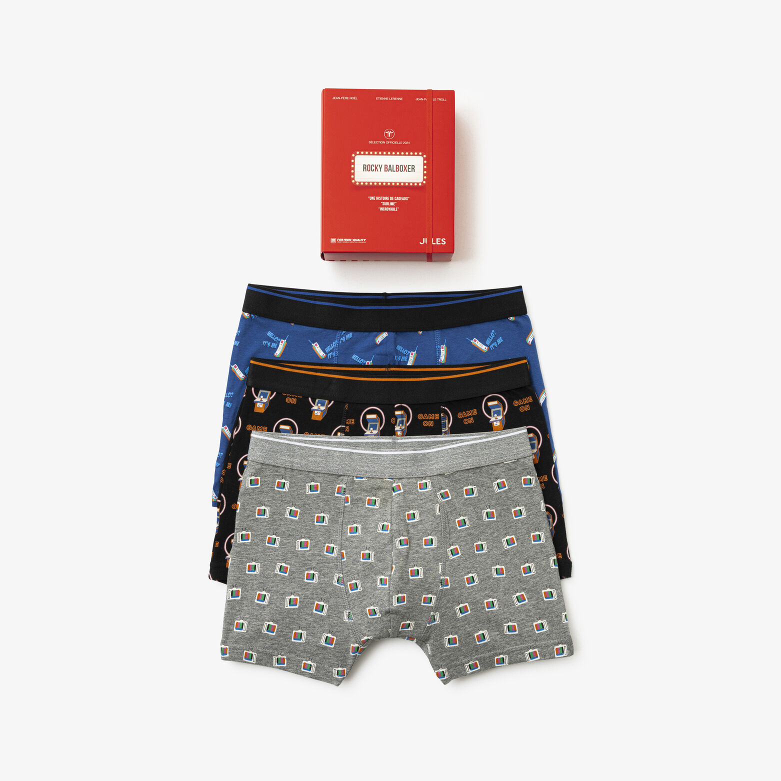 Coffret 3 boxers fantaisies