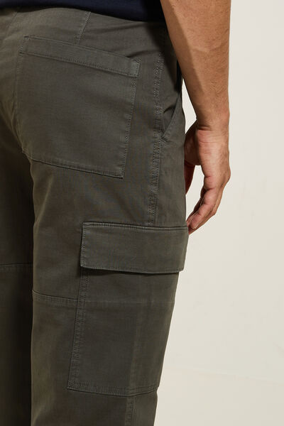 Pantalon cargo droit uni