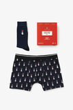 Coffret boxer et chaussettes fantaisies