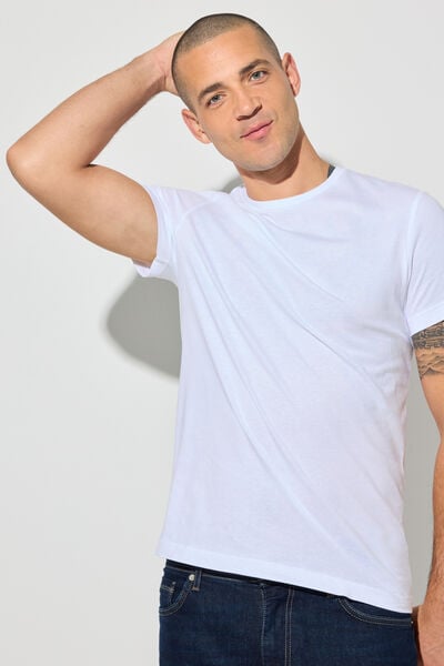 Tee-shirt en coton col rond