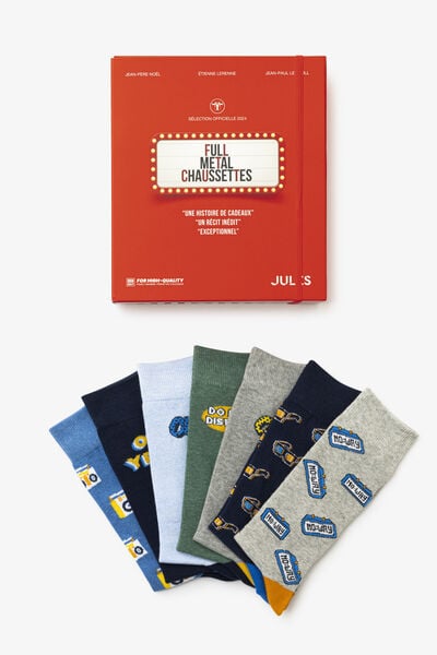 Coffret 7 paires de chaussettes fantaisies