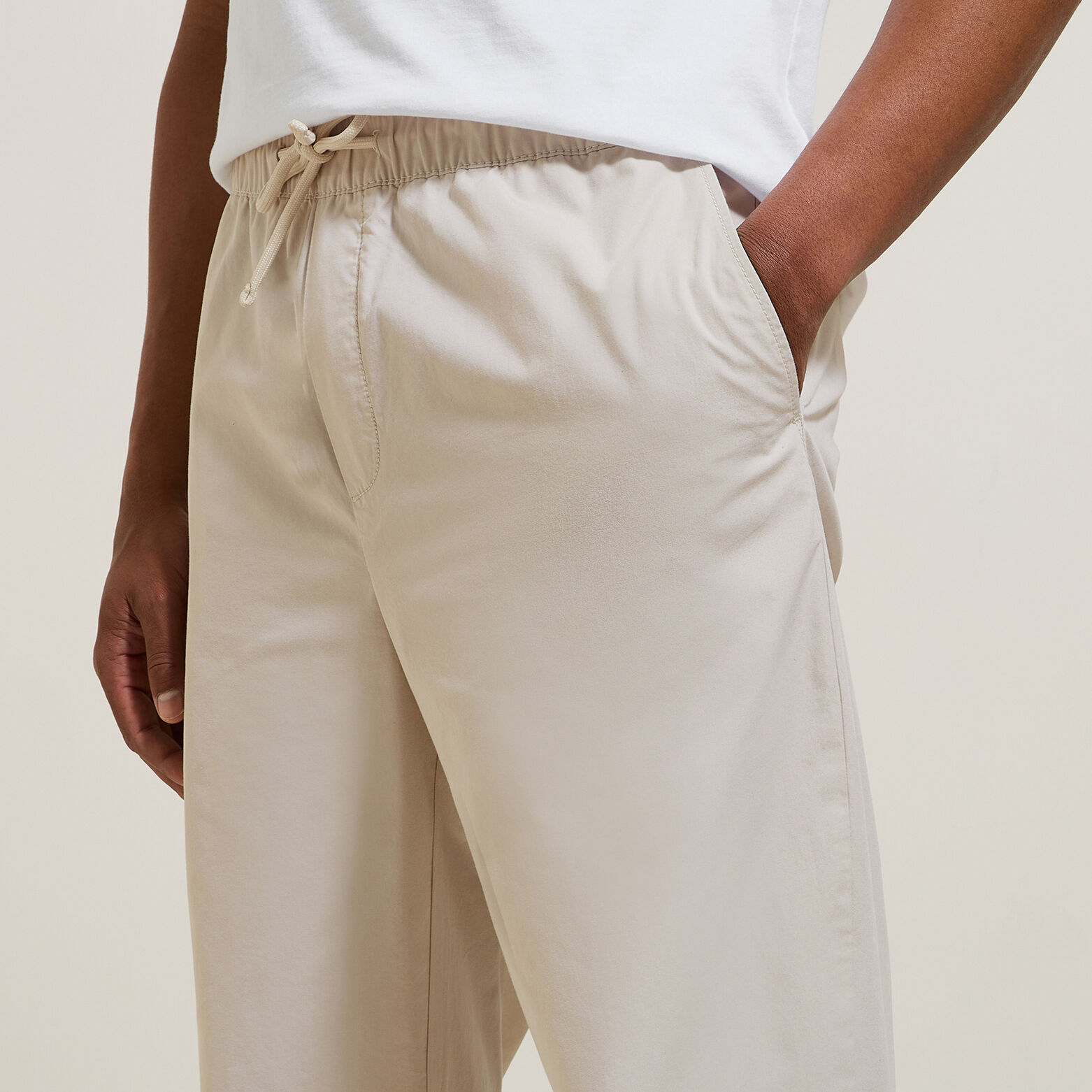 Pantalon coupe relax uni