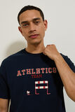 T-shirt met Athletics Team-print, Peanuts-licentie