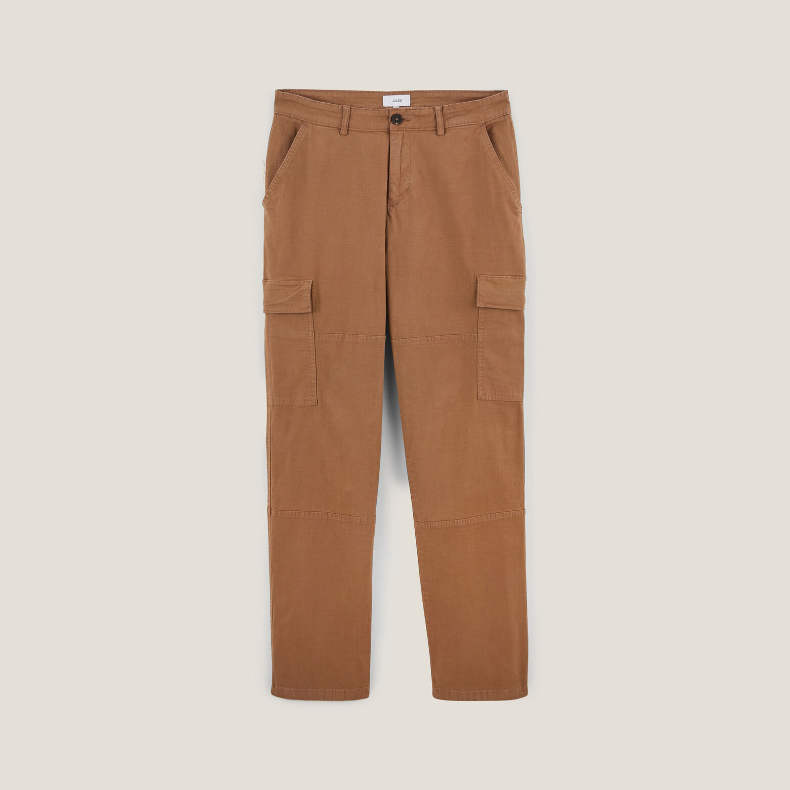 Pantalon cargo droit uni